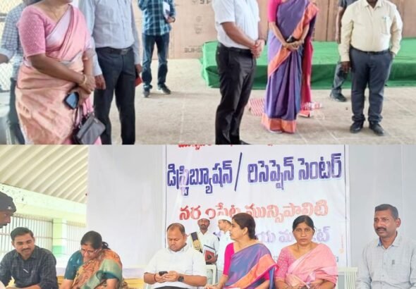 Election Expenditure Observers Inspect Poll Arrangements in Narsampet