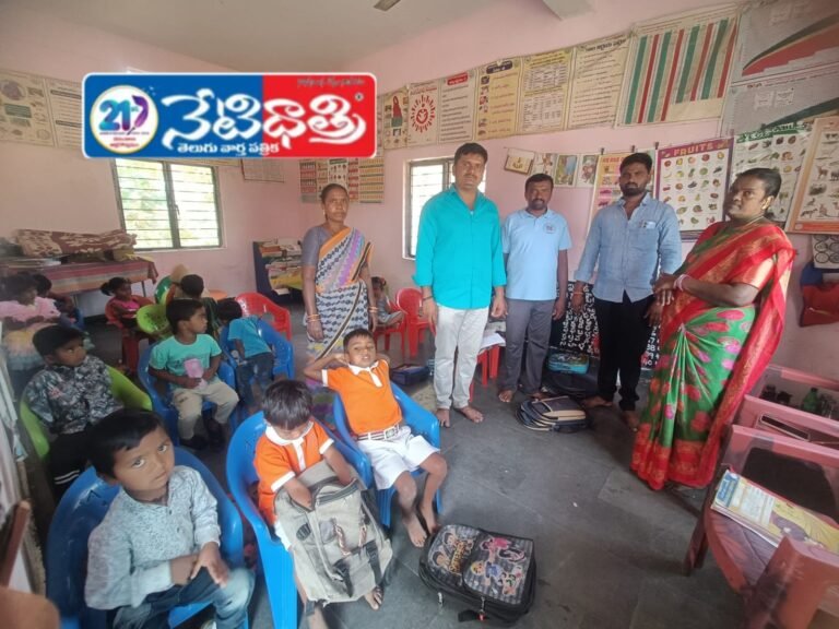 Sarpanch Inspects Anganwadi Center in Rampur