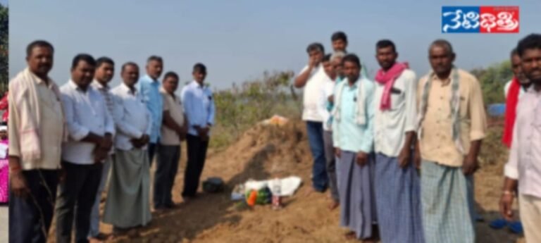 Road Repair Works Under MGNREGA in Ankusapur