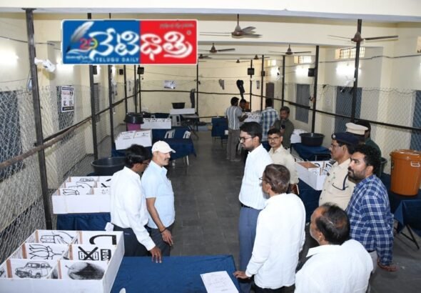 Collector Inspects Municipal Counting Center