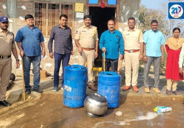 Excise Raids on Illicit Liquor Units