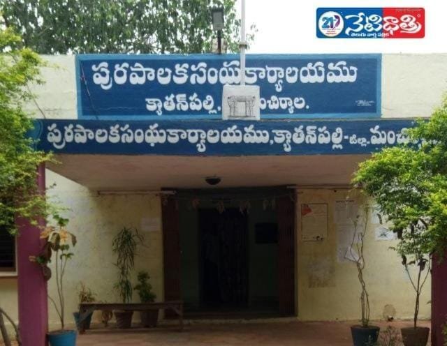 Pink Flag Flies in Kyathanpally Municipality