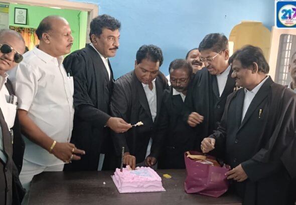 KCR Birthday Celebrations by BRS Legal Cell in Warangal