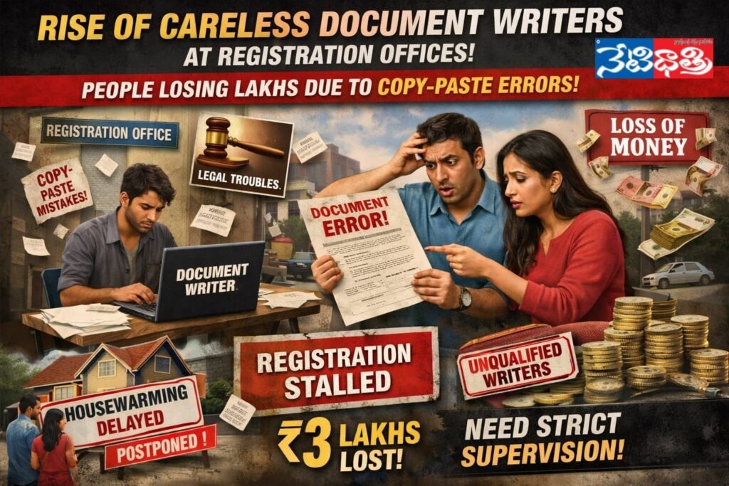 Document Writer Errors Costing Lakhs in Warangal