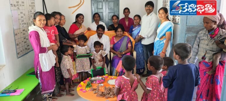 Aksharabhyasam and Annaprasana Ceremony at Anganwadi Centre