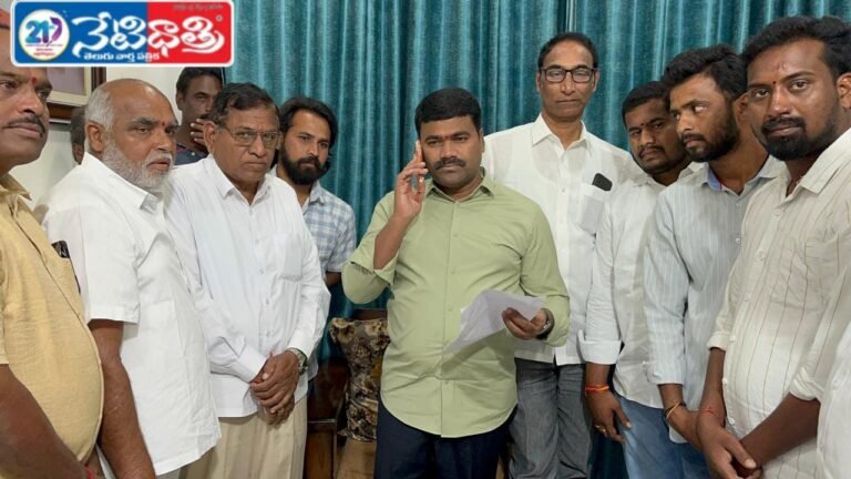 Petition Submitted to MLA Medipalli Satyam for Road and Bus Facility