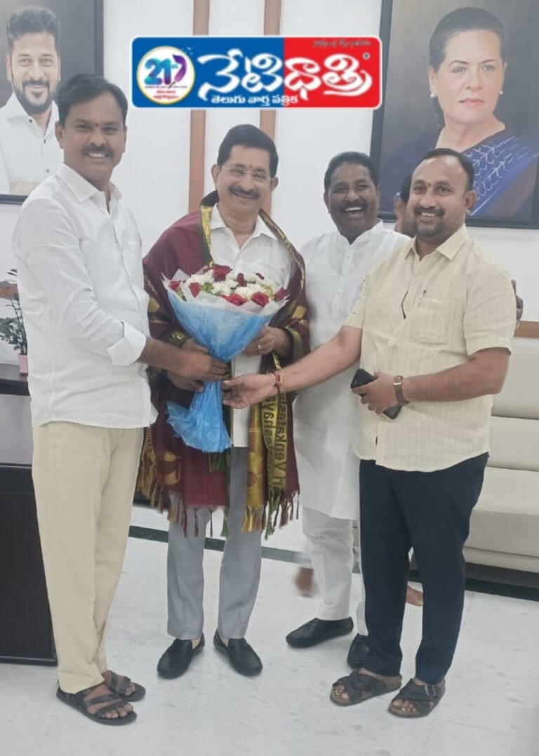 Congratulations Pour in for Vem Narender Reddy