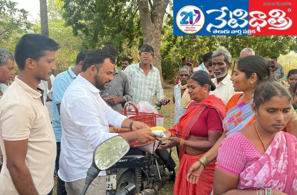 BRS Leader Vikram Celebrates Birthday with Workers