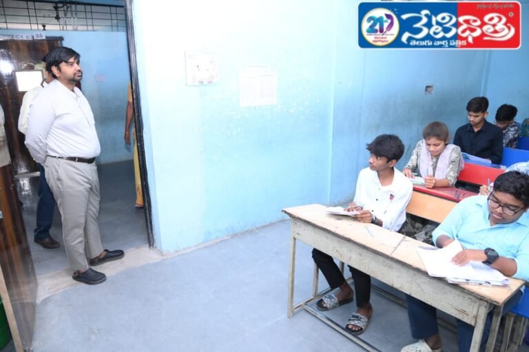Collector Reviews 10th Exam Facilities in Mancherial