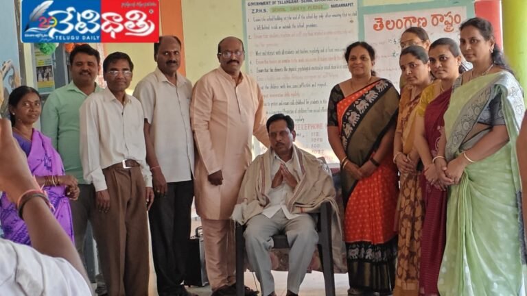 Furniture Donation to Madannapet School