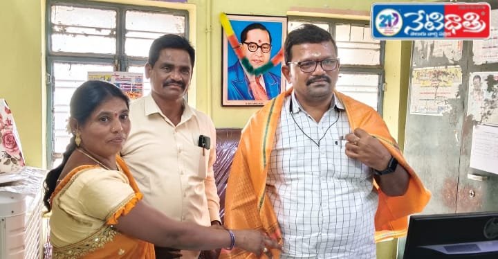 New Tahsildar Felicitated in Karepalli