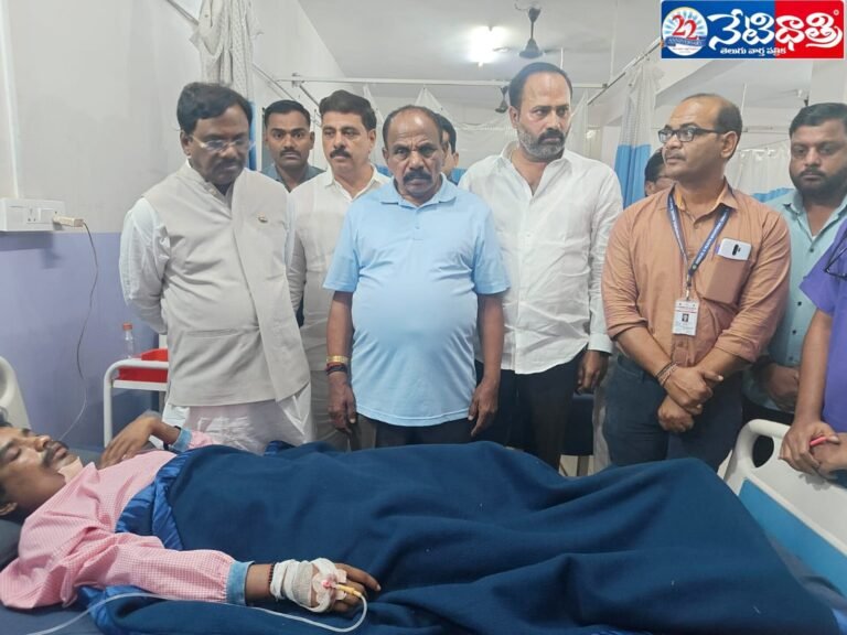Minister Visits Injured Workers in Dobbipet Crane Accident