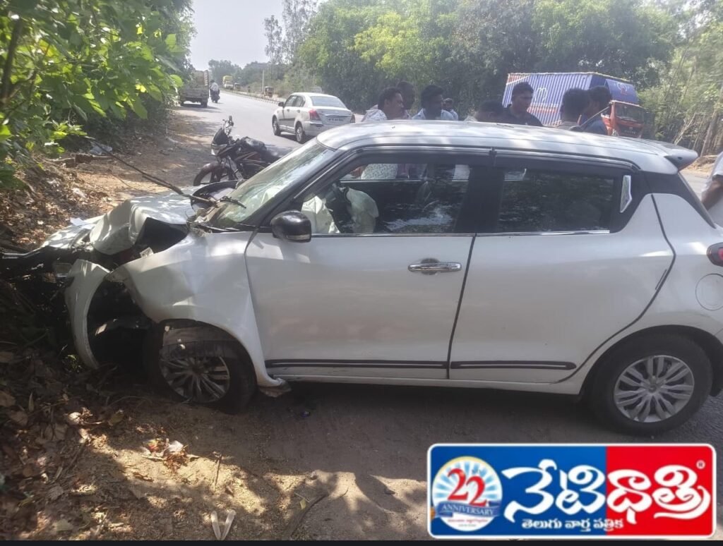 Speeding Car Narrowly Escapes Major Accident in Srirampur