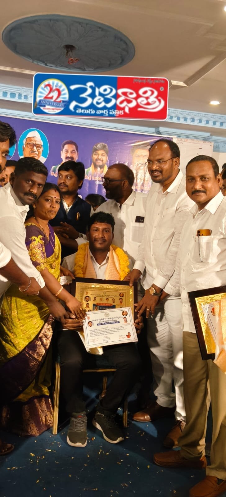 Dalit Ratna Award for Kampelli Satish Madiga