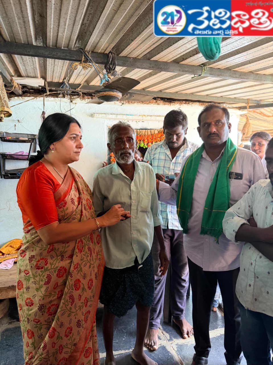 Ex-MP Visits Farmer After Lightning Loss