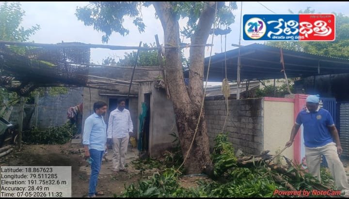 Heavy Winds Cause Trouble in Srirampur